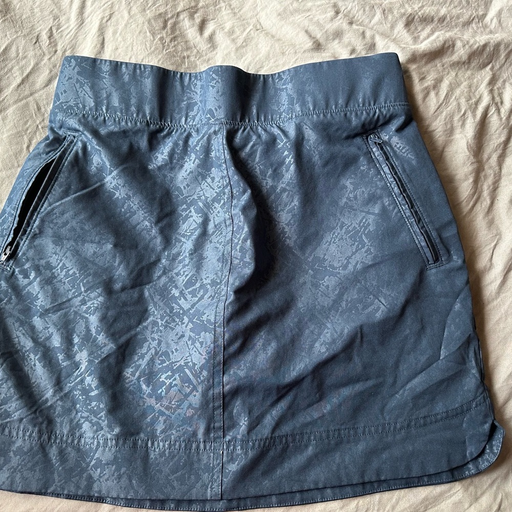 Orvis Blue Patterned Skirt